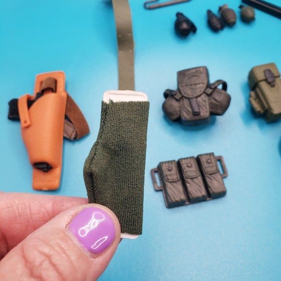 Lot of GI Joe Doll Accessories Weapons Battle Gear Grenades Pistols War Sword - Picture 5 of 12